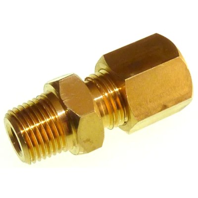 RS PRO Compression Fitting for Thermocouple or PRT Probe, Brass/Stainless Steel, BSP Thread, RoHS, 136-5855