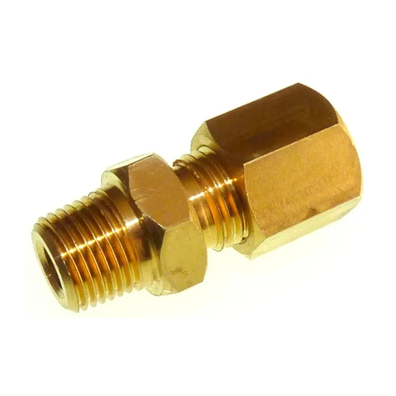 RS PRO Compression Fitting for Thermocouple or PRT Probe, Brass/Stainless Steel, BSP Thread, RoHS, 136-5855