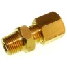 RS PRO Compression Fitting for Thermocouple or PRT Probe, Brass/Stainless Steel, BSP Thread, RoHS, 136-5855