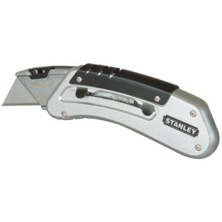 Stanley FatMax Safety Knife with Straight Blade, Retractable, All-Metal, 60 mm Blade, Utility Knife 0-10-810