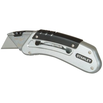 Stanley FatMax Safety Knife with Straight Blade, Retractable, All-Metal, 60 mm Blade, Utility Knife 0-10-810