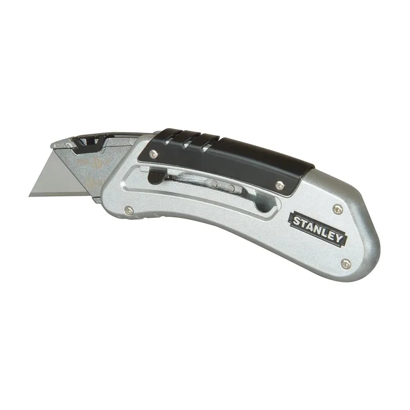 Stanley FatMax Safety Knife with Straight Blade, Retractable, All-Metal, 60 mm Blade, Utility Knife 0-10-810