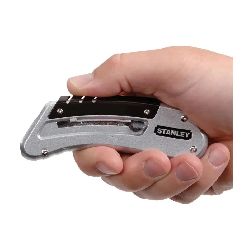 Stanley FatMax Safety Knife with Straight Blade, Retractable, All-Metal, 60 mm Blade, Utility Knife 0-10-810
