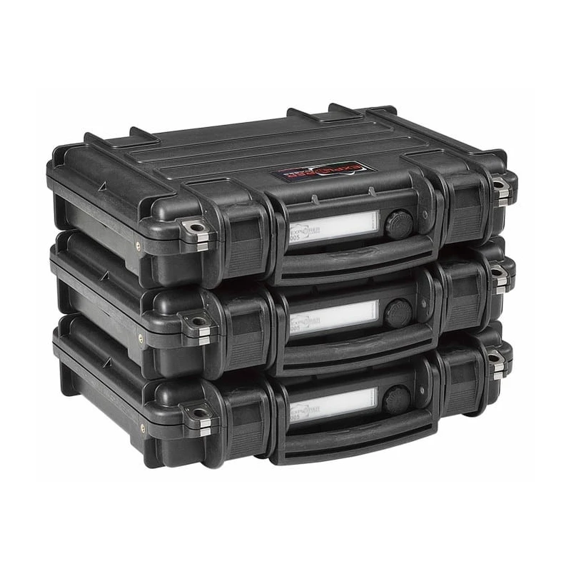 Explorer Cases Waterproof Plastic Transit Case, Polypropylene, Foam, Black, Lockable, 326 x 269 x 75 mm, IP67 3005.B