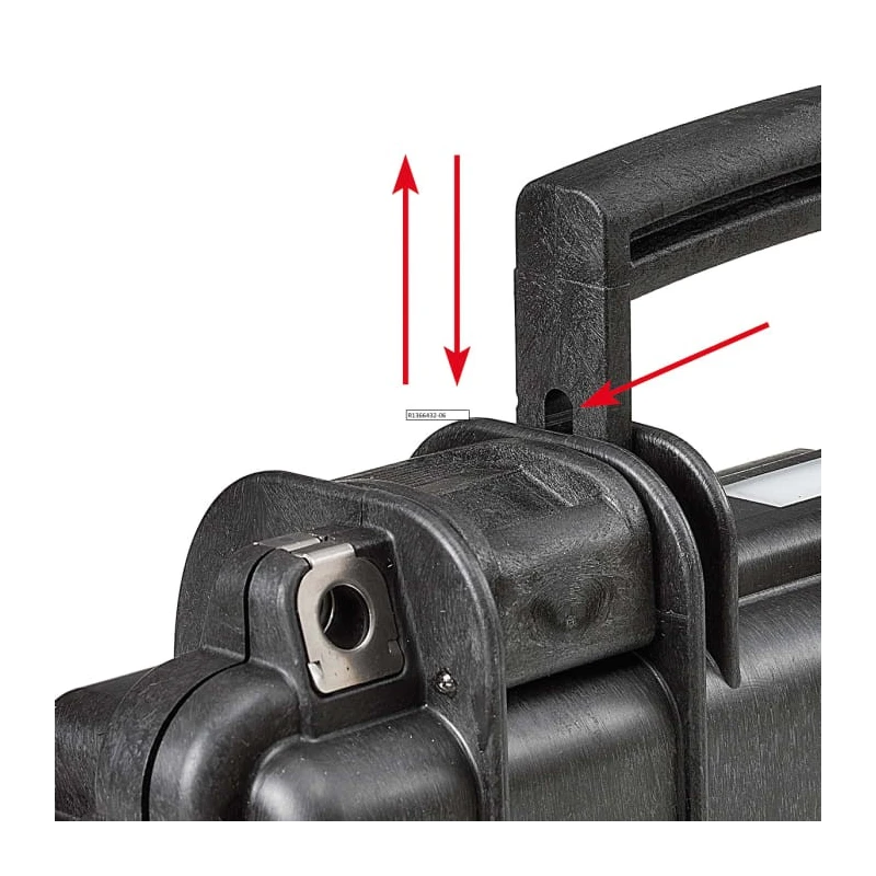 Explorer Cases Waterproof Plastic Transit Case, Polypropylene, Foam, Black, Lockable, 326 x 269 x 75 mm, IP67 3005.B