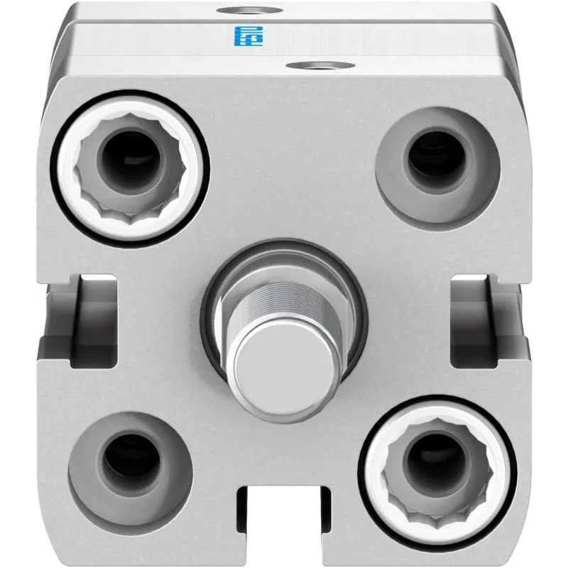 Festo Double Acting Pneumatic Cylinder 20mm Bore, 10mm Stroke, Aluminium Body, 10 Bar Max, Through Hole Mount ADN-20-10-A-P-A