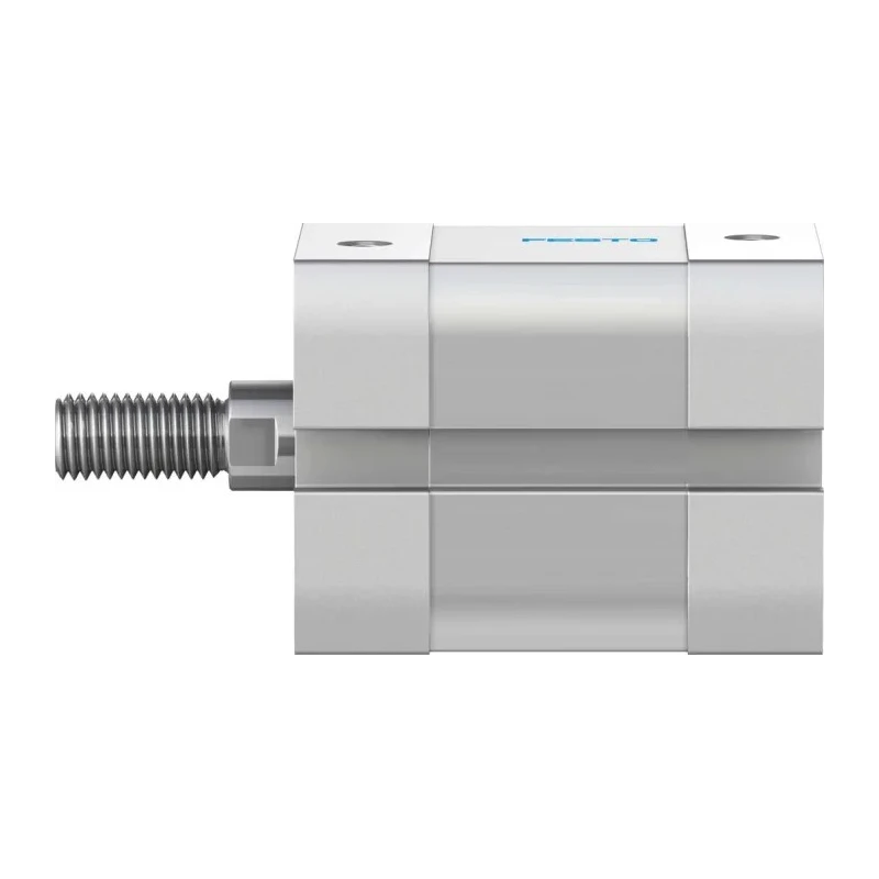 Festo Double Acting Pneumatic Cylinder 20mm Bore, 10mm Stroke, Aluminium Body, 10 Bar Max, Through Hole Mount ADN-20-10-A-P-A
