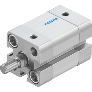 Festo Pneumatic Cylinder 16mm Bore, 10mm Stroke, Double Acting, Aluminium, ADN Series ADN-16-10-A-P-A