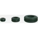 SES Sterling DK Black Polyvinyl Chloride Cable Grommet 18 mm Panel Hole for 10 mm Cable Diameter 01070033010