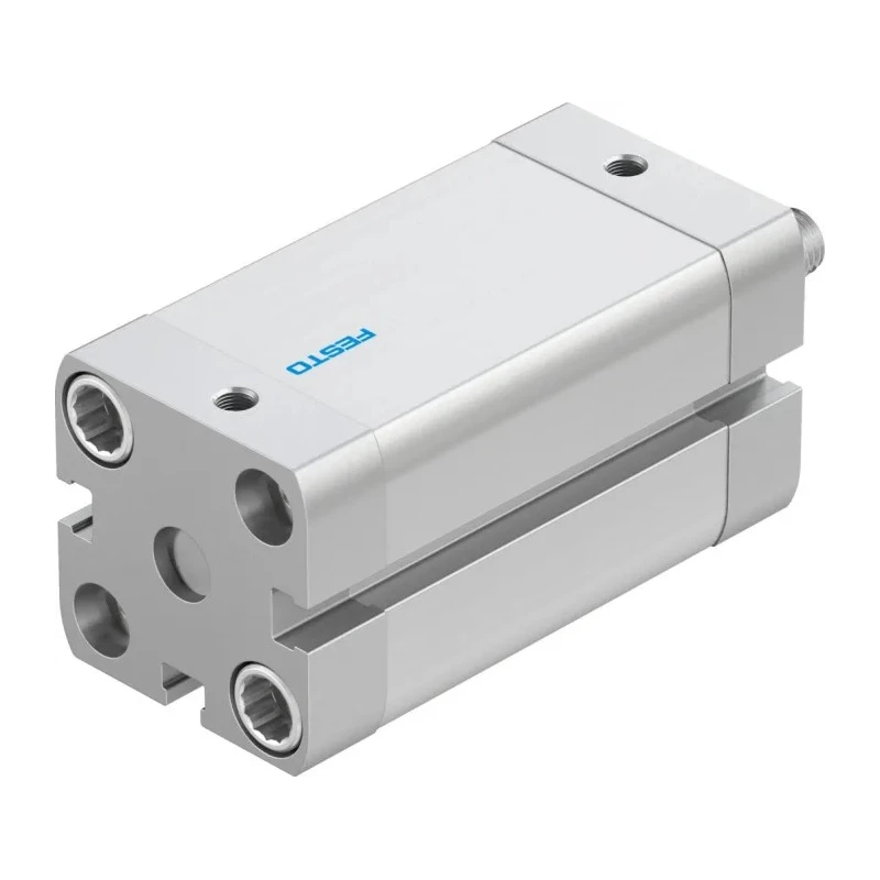 Festo ADN-25-40-A-P-A Pneumatic Cylinder, 25 mm Bore, 40 mm Stroke, Double Acting, 10 bar, Aluminium, Germany