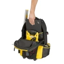 Stanley Fabric Tool Backpack with Shoulder Strap, Zipper, 24.5L Capacity, Heavy-Duty 600 Denier, 360x230x540mm 1-79-215