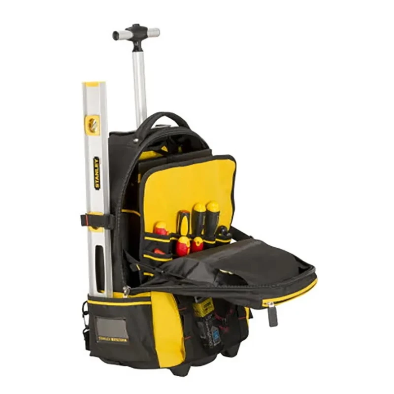 Stanley Fabric Tool Backpack with Shoulder Strap, Zipper, 24.5L Capacity, Heavy-Duty 600 Denier, 360x230x540mm 1-79-215