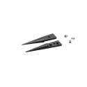 ideal-tek Carbon Fibre Polyetheretherketone Tweezer Tips, 40mm, Pointed Strong Fine ESD Safe A259CP