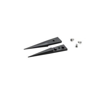 ideal-tek Carbon Fibre Polyetheretherketone Tweezer Tips, 40mm, Pointed Strong Fine ESD Safe A259CP