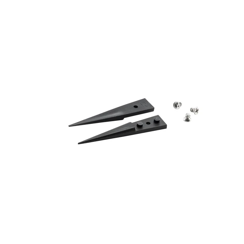 ideal-tek Carbon Fibre Polyetheretherketone Tweezer Tips, 40mm, Pointed Strong Fine ESD Safe A259CP