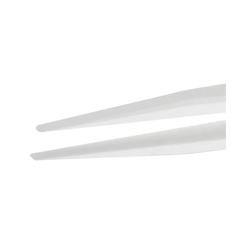 ideal-tek Zirconia Toughened Alumina, Stainless Steel Tweezer, Straight Fine Round Flat Tips, 140mm 2AMZ.SA.0