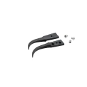 ideal-tek 40mm Polyetheretherketone Carbon Fibre Very Fine Curved ESD Safe Tweezer Tips A7CP