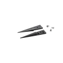ideal-tek 40mm Carbon Fibre Nylon Pointed Fine Straight ESD Safe Tweezer Tips A3CF