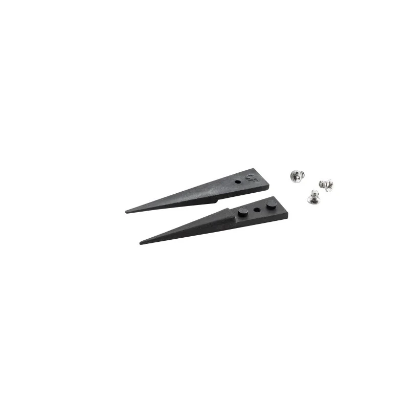 ideal-tek 40mm Carbon Fibre Nylon Pointed Fine Straight ESD Safe Tweezer Tips A3CF