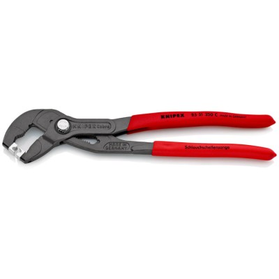 Knipex Hose Clamp Plier 250mm Non-Slip Serrated Jaw Chrome Vanadium Steel 85 51 250 C