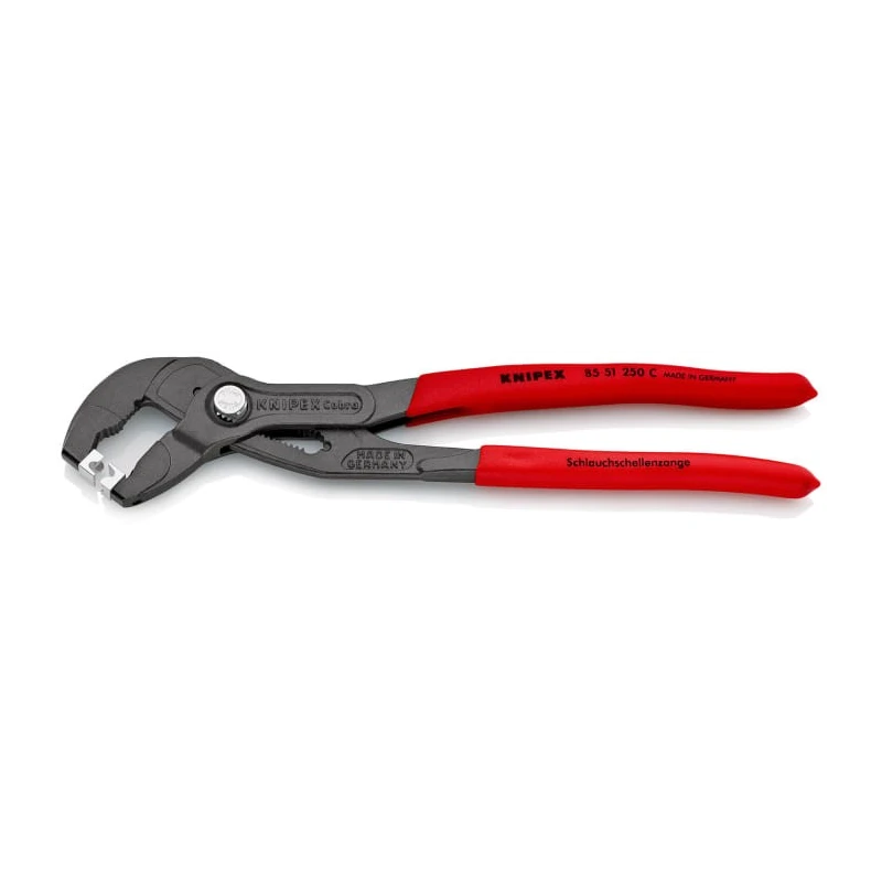 Knipex Hose Clamp Plier 250mm Non-Slip Serrated Jaw Chrome Vanadium Steel 85 51 250 C