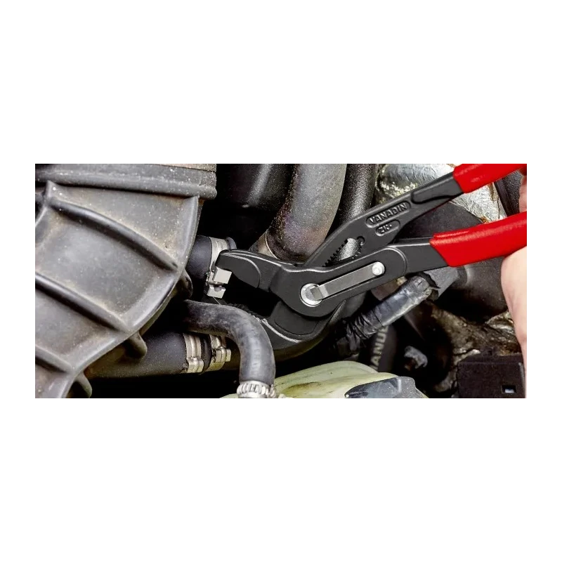 Knipex Hose Clamp Plier 250mm Non-Slip Serrated Jaw Chrome Vanadium Steel 85 51 250 C