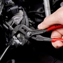 Knipex Hose Clamp Plier, Serrated, Plastic-Coated Handle, 1-Piece, 180mm, 50mm Jaw 85 51 180 A