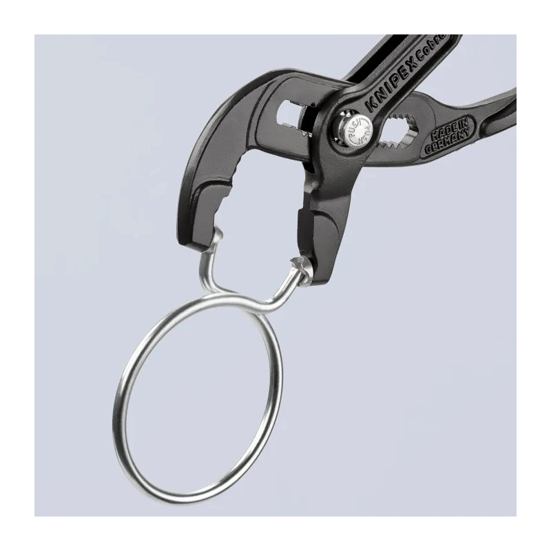 Knipex Hose Clamp Plier, Serrated, Plastic-Coated Handle, 1-Piece, 180mm, 50mm Jaw 85 51 180 A