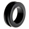 RS PRO PLIO Black Polyvinyl Chloride Cable Grommet 22 mm Panel Hole, 18 mm Cable Diameter, Pack of 100 136-7405