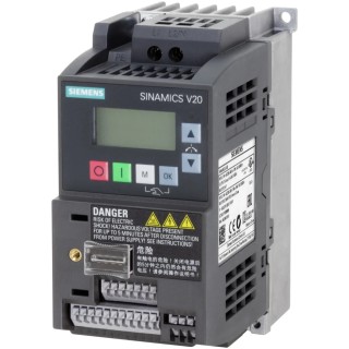 Siemens SINAMICS V20 Series Inverter Drive 550W 1 Phase 240V 3.2A IP20 6SL3210-5BB15-5BV1