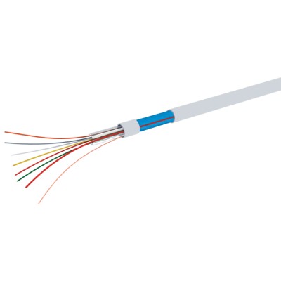 RS PRO Tranxalarm Control Cable, Screened, 10 Cores, 24 AWG, PVC Sheath, 100m, White 136-8147