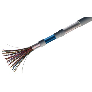 RS PRO 4 Core Flame Retardant Telephone Cable 136-8166, 100m, 1 x 0.81mm Stranded Bare Copper, Grey/Red PVC Sheath