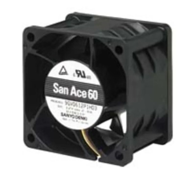 Sanyo Denki San Ace 9GV Series Axial Fan 24V DC 142.2 m³/h 33.6W 1.4A Ball Bearing 60x60x38mm 9GV0624P1G03
