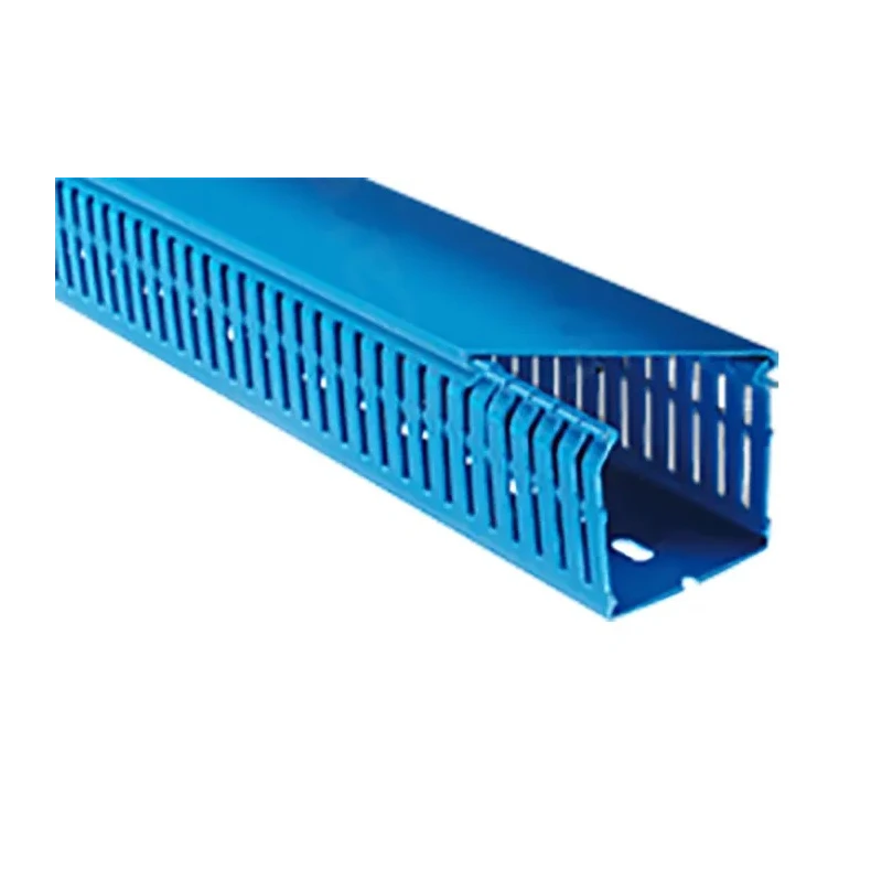 RS PRO Terminal F 2000 Blue Cable Trunking, Open Slot, 60 mm Width × 100 mm Depth, 2 m Length, Polyvinyl Chloride W60mm