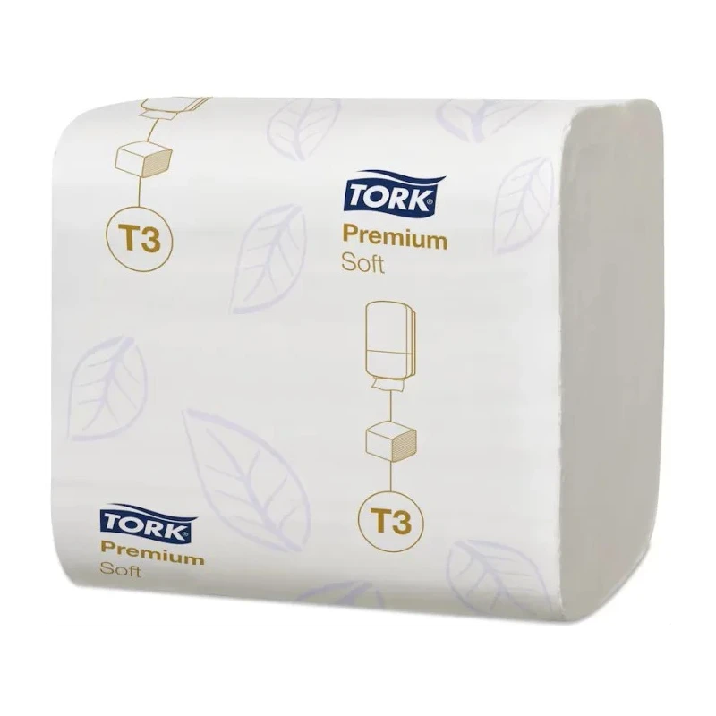 Tork Premium Toilet Roll 2-Ply, 252 Sheets, Hygienic Dispensing, White, 114273