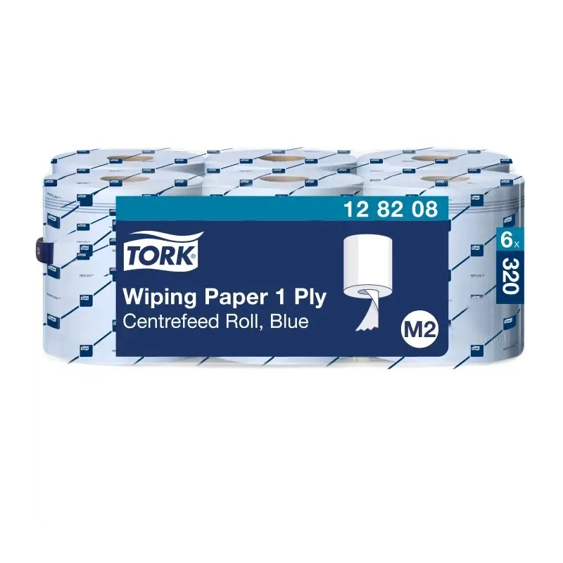Tork Roll Paper Towel, Blue, 320 m x 200 mm, 1 Ply, 128208