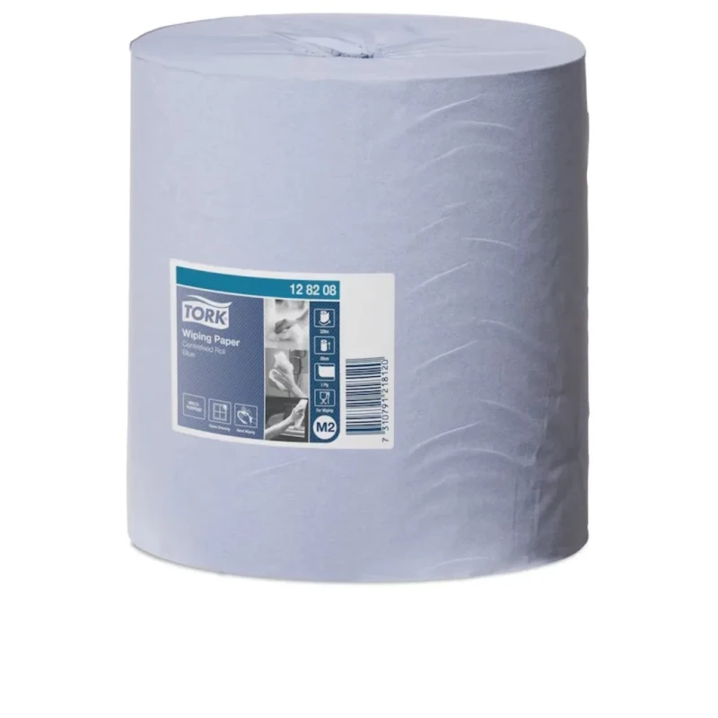 Tork Roll Paper Towel, Blue, 320 m x 200 mm, 1 Ply, 128208