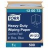 Tork Roll Paper Towel 170 m x 258 mm, 500 Sheets, 2 Plies, Blue, Heavy-Duty Multipurpose Wipes 130073