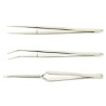 RS PRO Carbon Steel Tweezer Set, 3 Pcs, Anti-Magnetic, Model 136-9871