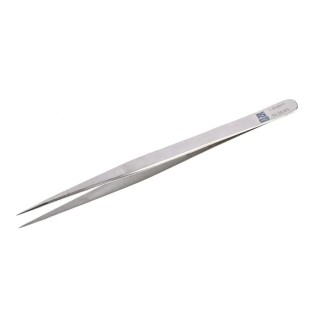 RS PRO 140mm Stainless Steel Fine Tweezer Anti-Magnetic Anti-Acid 136-9851