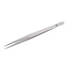 RS PRO 140mm Stainless Steel Fine Tweezer Anti-Magnetic Anti-Acid 136-9851