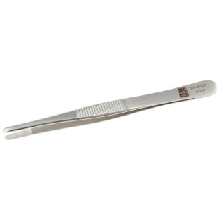 RS PRO Stainless Steel Blunt Tweezer, 120mm Length, Anti-Magnetic, Anti-Acid, Model 136-9830