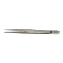 RS PRO Stainless Steel Blunt Tweezer, 120mm Length, Anti-Magnetic, Anti-Acid, Model 136-9830