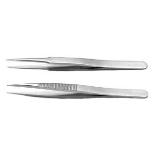 RS PRO Stainless Steel Tweezer Set Anti-Magnetic, Anti-Acid, 2 Pieces 136-9885