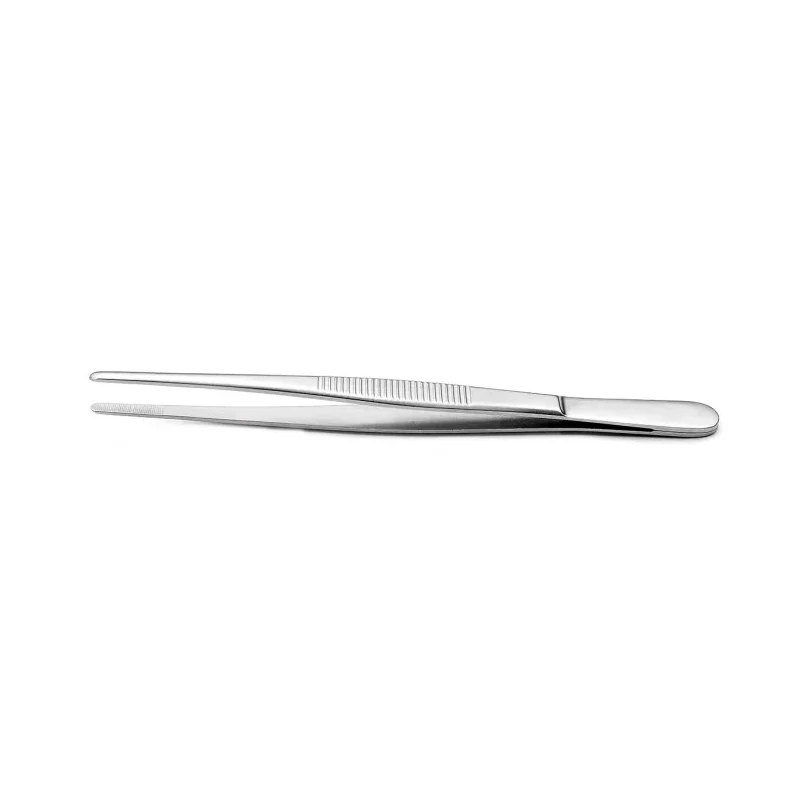 RS PRO 140mm Carbon Steel Blunt Tweezer 136-9820