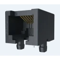 Amphenol Communications Solutions RJ45 Modular Jack PCB Mount Cat3 Tin Plated Brass Alloy Shield Female Connector 92250-088LF