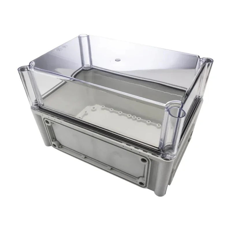 Fibox Flanged EK Series Polycarbonate Enclosure with Transparent Lid, , IP66, IK08, 180mm Height, 280mm Length, 190mm IP67