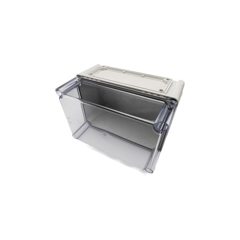 Fibox Flanged EK Series Polycarbonate Enclosure with Transparent Lid, , IP66, IK08, 180mm Height, 280mm Length, 190mm IP67
