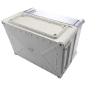 Fibox Flanged EK Series Polycarbonate Enclosure with Transparent Lid, , IP66, IK08, 180mm Height, 280mm Length, 190mm IP67