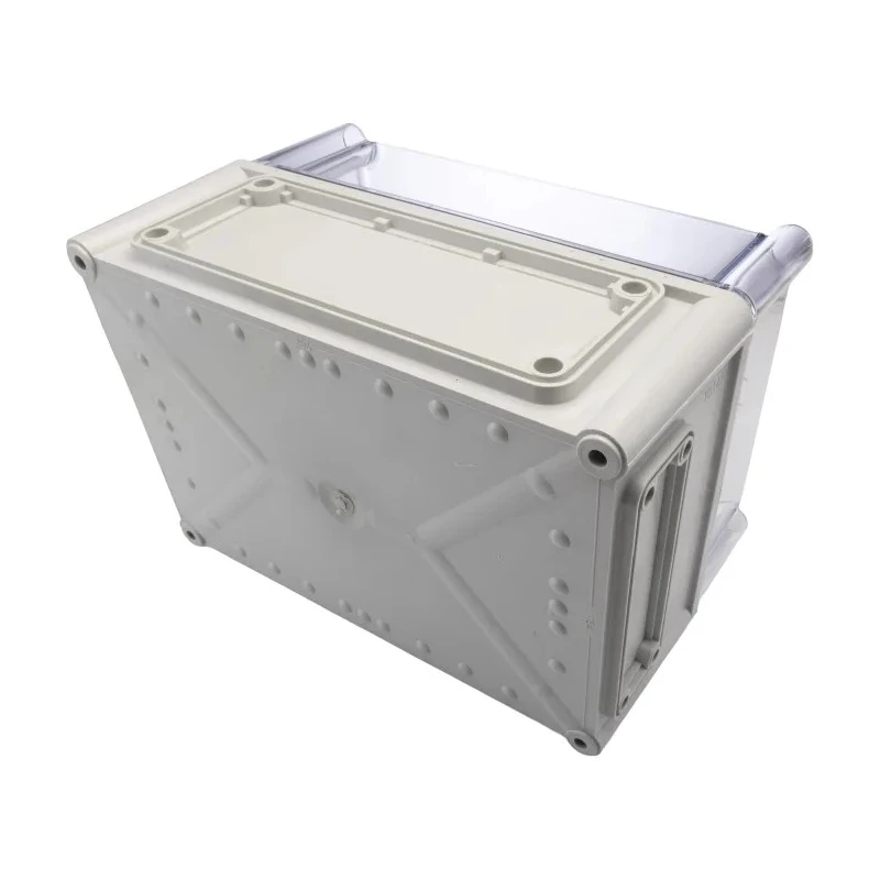 Fibox Flanged EK Series Polycarbonate Enclosure with Transparent Lid, , IP66, IK08, 180mm Height, 280mm Length, 190mm IP67